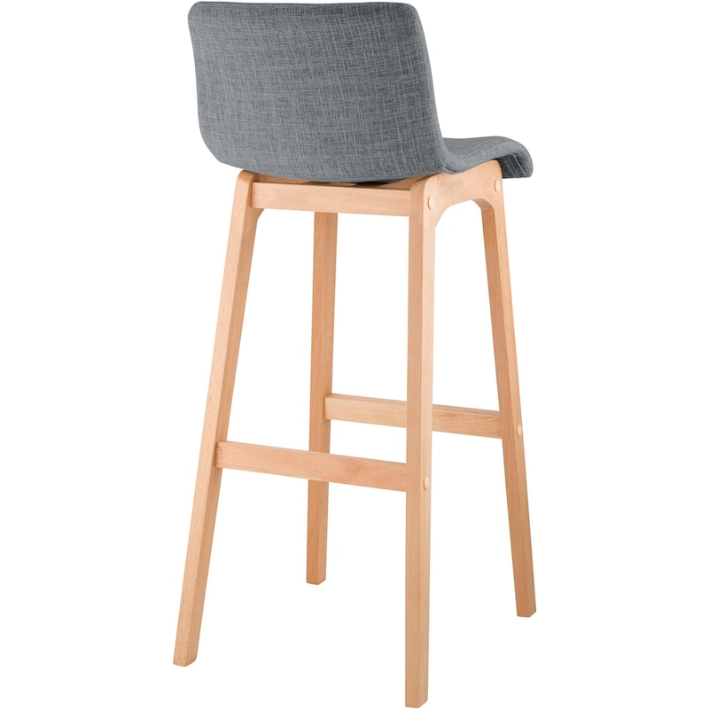YGONGMYL Tabouret de Bar Scandinaves Chaise Haute en Tissu, Pieds en