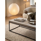 thumbnail of Couchtisch 120x60x38 cm Sandfarben Sofatisch in Stein-Optik Modern, Design Wohnzimmertisch Rechteckig, Loungetisch Beige, Kaffeetisch Metallbeine