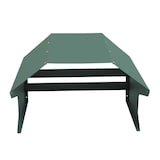 thumbnail of Mähroboter-Garage HWC-L43, Dach Unterstand für Rasenmäher, Metall 40x59x69cm ~ grün