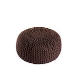 thumbnail of Pouf Outdoor ø 55 o. 45cm Bodenkissen Sitzpouf Hocker wetterfest pflegeleicht & nachhaltig : ø 45 cm braun - mocca