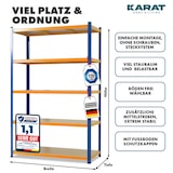 thumbnail of Schwerlastregal - Blau-Orange - Traglast bis 875 kg - 220 x 90 x 60 cm