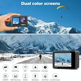 thumbnail of Camera Sport 4K HD Wifi Dual-Screen Étanche Stabilisation Vidéo Outdoor YONIS