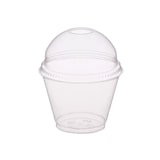 thumbnail of SET: Smoothie Cups 225ml + Deckel mit Loch - 800 Stück, transparentes recyceltes PET