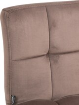 thumbnail of DELUKE® Barhocker BRISBAN - Braun, Samt, Weiß | Barhocker mit Lehne Barstuhl Tresenhocker Tresenstuhl Kneipenhocker Kneipenstuhl