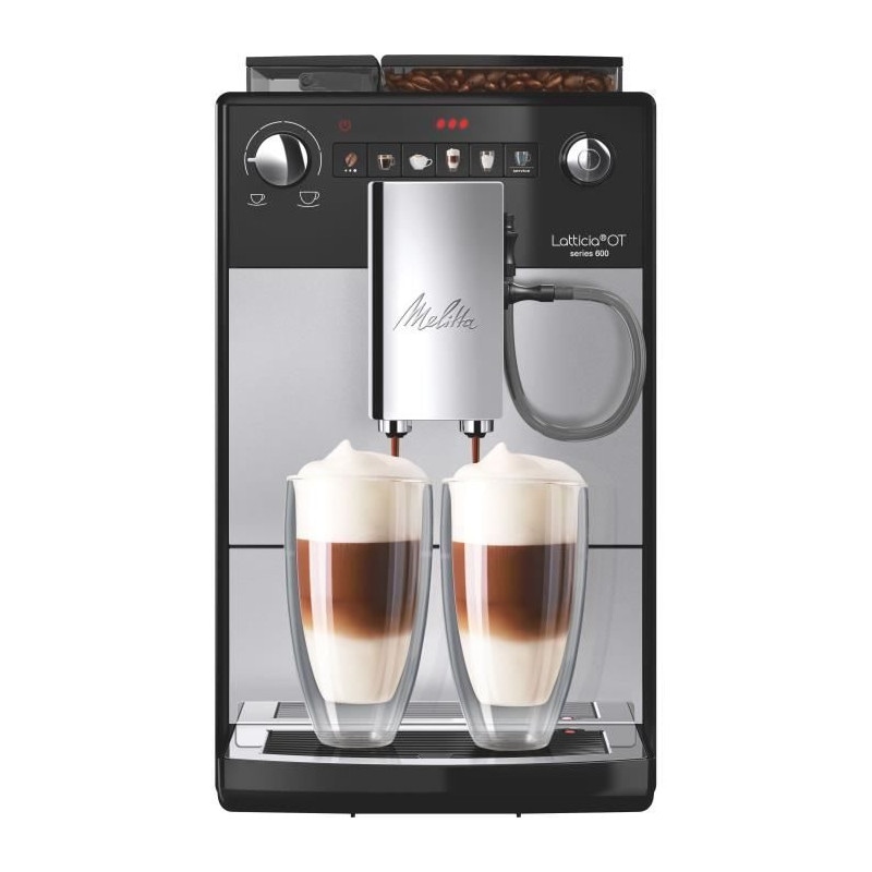 Cafetera Superautomática Melitta Latticia OT F300-101 Doble Espumado Depósitos XL