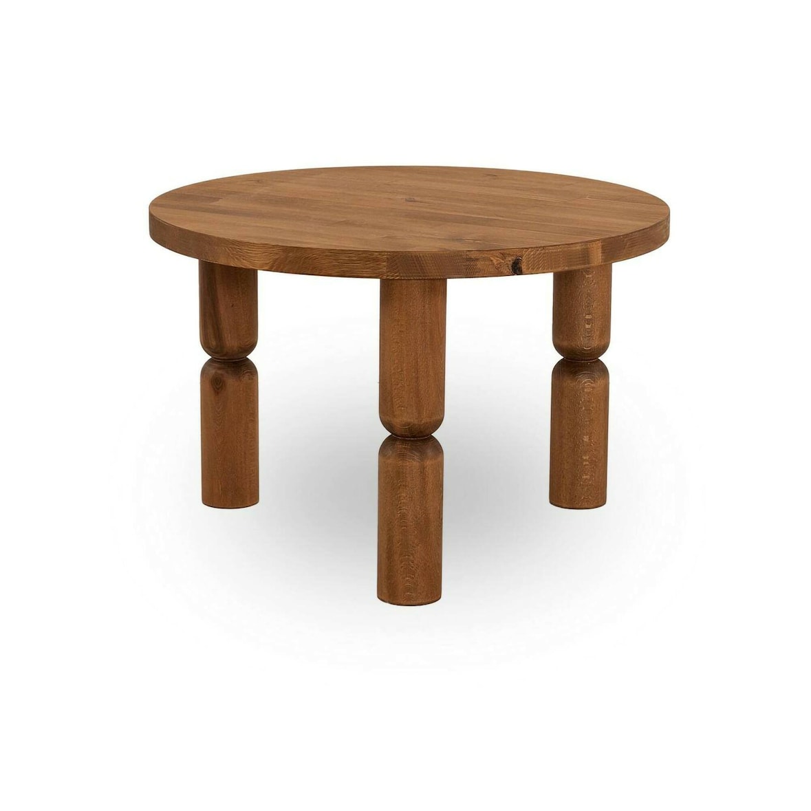 Dmora Wohnzimmertisch Dpedron, Niedriger Wohnzimmertisch, Kaffeeregal, Couchtisch für Sofa, 60x60h40 cm, Eiche