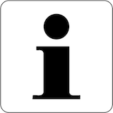 thumbnail of Aufkleber Piktogramm Information, Folie, 160x160 mm