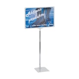 thumbnail of FRANKEN Preisständer, Info-Ständer A4, Freistehend, höhenverstellbar, tragbar, 210 x 620 x 10 mm, grau, PSM A4 12