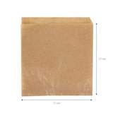 thumbnail of 1000 pezzi. Carta anti-grasso per hamburger kraft (17x17cm) Ref PSKKRAFT