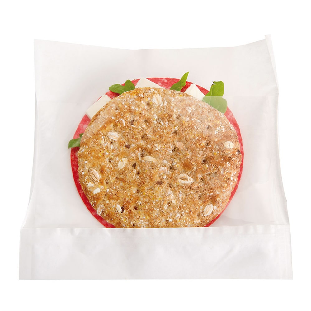 Bolsas Con Base Y Ventana 'Kangoo Pack' 40 G/M2 + 15 Pp 21X16/12X3 Cm Blanco Kraft (100 unidades)