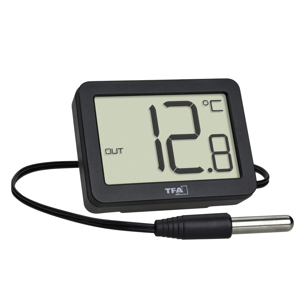 Digitale thermometer, zwart