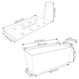 thumbnail of Prosperplast - Jardinera Rectangular 17 Litros Con Autorriego Color Negro 52 X 20 X 19Cm