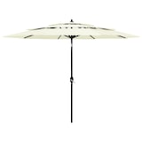 thumbnail of Parasol de jardin à 3 niveaux avec mât en aluminium sable 3 m Modèle Helios Nova