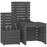 thumbnail of vidaXL 3-tlg. Gartenbox-Set Grau Massivholz Kiefer