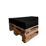thumbnail of TexDeko Palettenkissen für Europalette 120x80x12cm Wasser-& Schmutzabweisend, abnehmbarer Bezug mit Reißverschluss, waschbar (Schwarz)