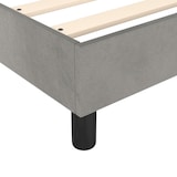 thumbnail of vidaXL Boxspringbettgestell Hellgrau 100x200 cm Samt