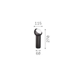 thumbnail of ideal lux, bloom tl1 Große, schwarze glas-tischleuchte