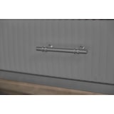 thumbnail of KAWOLA Lowboard MARIA TV-Bank Marmorplatte Kunstleder grau
