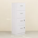 thumbnail of HOMCOM Armadio per Ufficio a 4 Cassetti 40x42x130.8 cm Bianco