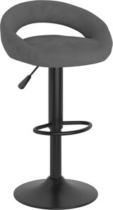 thumbnail of Barhocker KALSII höhenverstellbar 2er Set Dunkelgrau Samt  | Barstühle drehbar Küchenhocker Thekenhocker für Küche Hausbar