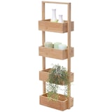 thumbnail of Décoshop26 - Étagère de salle de bain rangement avec 4 paniers bambou 88x28x15cm 04_0005168