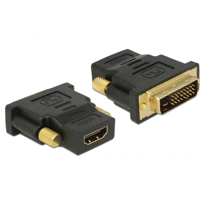Delock Adapter DVI 24+1 Pin Stecker > HDMI Buchse