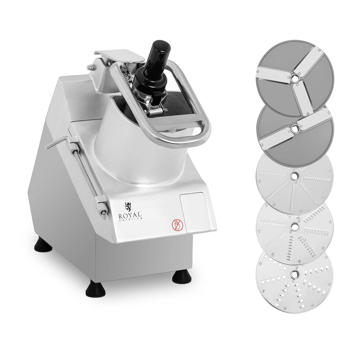 Helloshop26 - Robô cortador de legumes elétrico 750 watts 5 discos 205 mm de diâmetro 14_0004592