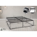 thumbnail of Letto in metallo Scala nero/200x180x46 cm