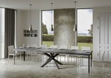 thumbnail of Ausziehtisch 120/380x90 cm Volantis Premium Zement anthrazit Beine