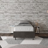 thumbnail of Letto Singolo contenitore imbottito 90x210 microfibra grigio Azelia