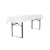 thumbnail of TexDeko Tischdecke für Bierzeltgarnitur 100x250cm, waschbar Weiß