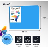 thumbnail of Cartulina de Colores, Cartulina Grande 50x65cm Colores Claros e Intensos, Cartulinas 180gr para Manualidades· m-office (x50 hojas, negro)