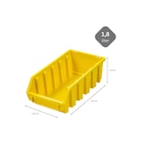 thumbnail of PROREGAL Mega Deal 40x Sichtlagerbox 2L | HxBxT 7,5x11,6x21,2cm | Polypropylen | Gelb | Sichtlagerbehälter, Sichtlagerkasten, Sortierbehälter