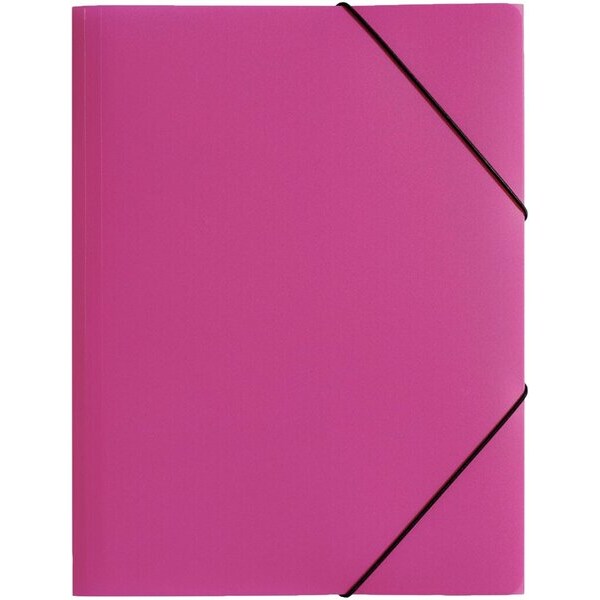 Gummizugmappe A4, 3 Klappen, Trend, dunkelrosa