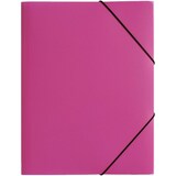 thumbnail of Gummizugmappe A4, 3 Klappen, Trend, dunkelrosa