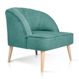 thumbnail of Butaca Bahía SUEÑOSZZZ Butaca Nórdica Tapizada En Tela Turquesa