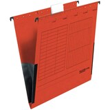 thumbnail of 10 x FALKEN Hängetasche DIN A4 UniReg Rot 230 g/m² Kraftkarton mit Leinenfröschen