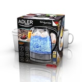 thumbnail of Adler AD1225 Bollitore  in Vetro Elettrico 1.7 L,senza BPA,Illuminazione Interna,senza Fili, Trasparente, 2200W