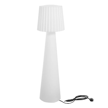 Lumisky Lampada da terra LADY E27 alimentata a rete, altezza 150 cm Polietilene Bianco