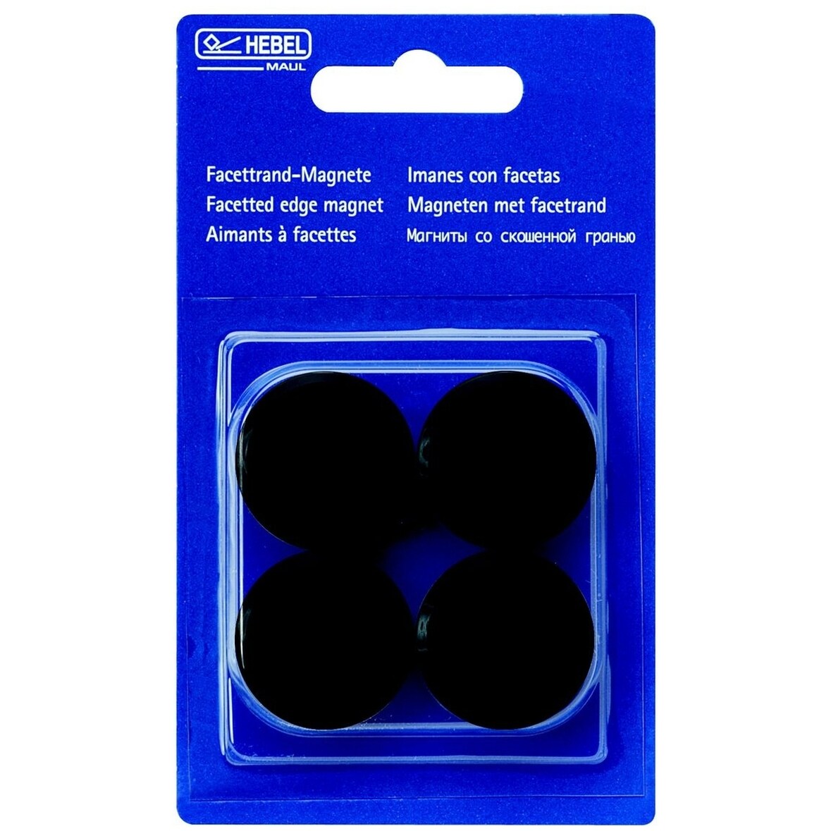 Rundmagnet 30mm Durchmesser 0,6kg Haftkraft VE= 4 Stück schwarz