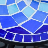 thumbnail of Outsunny Tavolino da Giardino Rotondo in Metallo e Ceramica Bianco