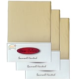 thumbnail of 3x klassisches Haustuch, Betttuch, Bettlaken, OHNE Spanngummi, 150x250 cm, Farbe: beige, 100% Baumwolle