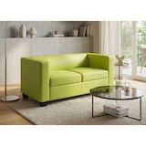 thumbnail of 2er Sofa Couch Loungesofa Lille ~ Kunstleder, hellgrün