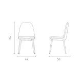 thumbnail of Kunstleer stoel 44cm x 50cm H. 84cm 4 st