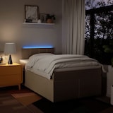 thumbnail of vidaXL Boxspringbett mit Matratze Creme 120x190 cm Stoff