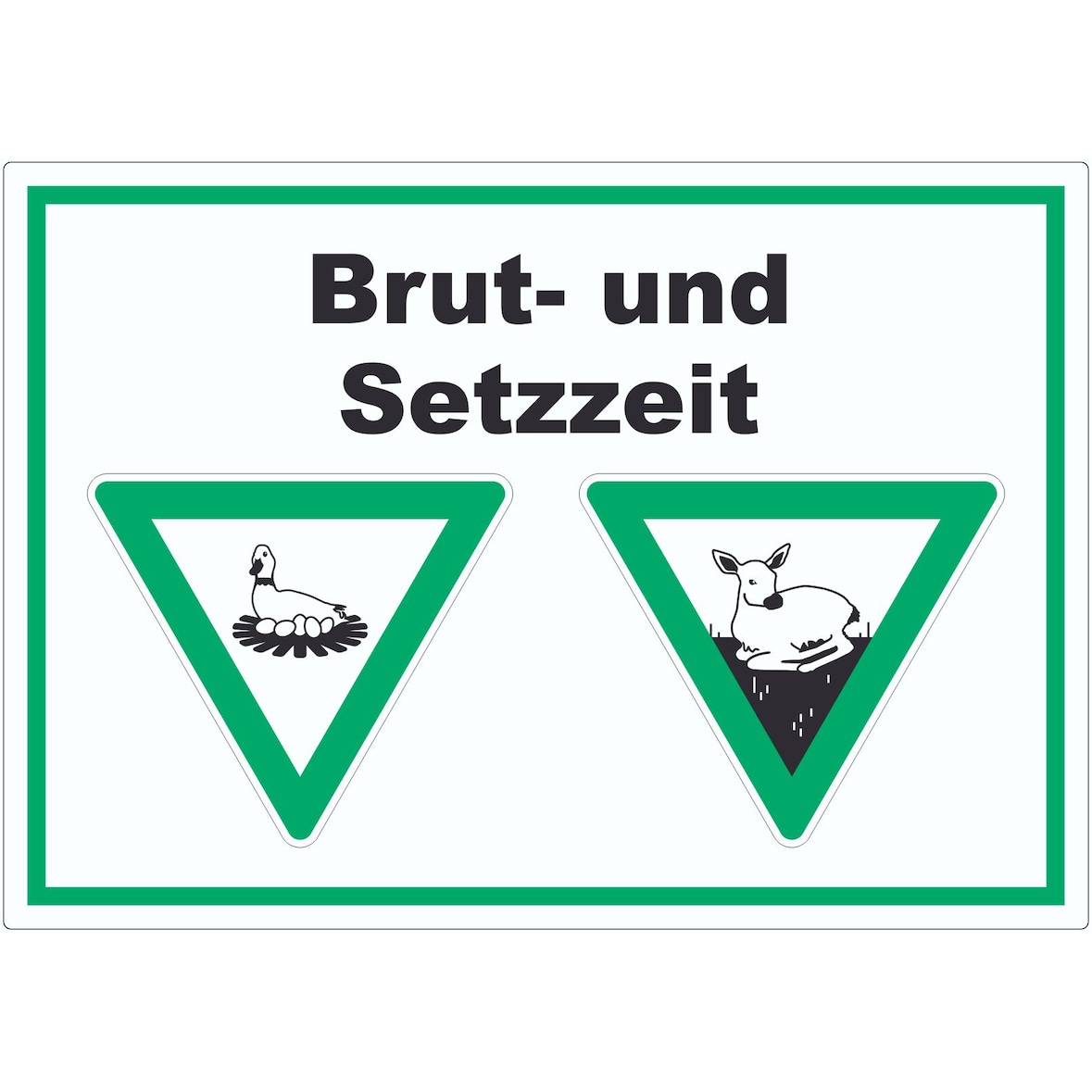 Brut- und Setzzeit Aufkleber A3 (297x420mm)