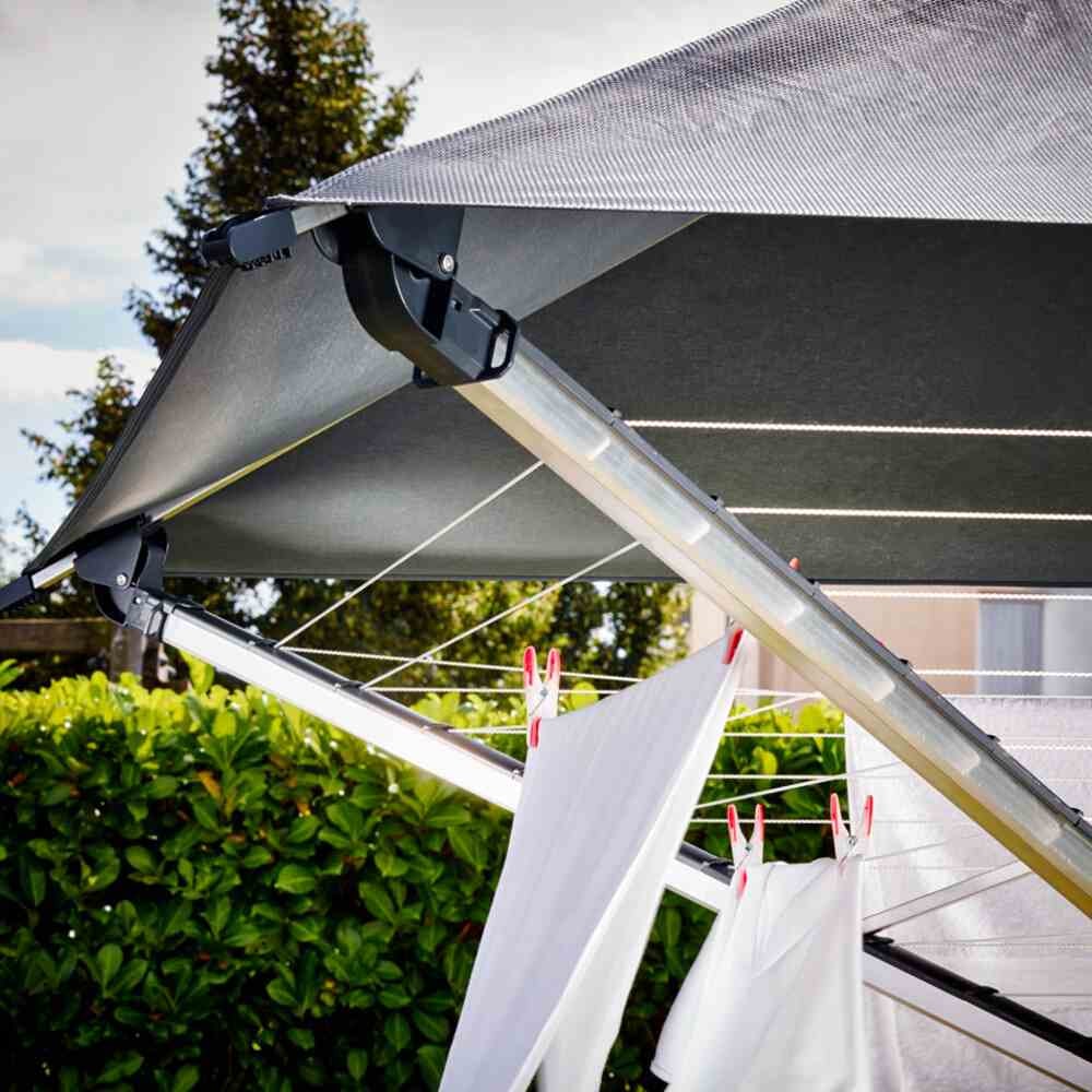 LEIFHEIT Wäschespinne LinoProtect 400, Aluminium, grau