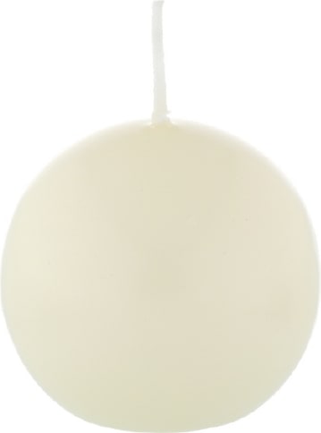 Kugelkerzen Champagner, Ø 40 mm, 12 Stück, dt. Kerzen in RAL Kerzenqualität, Kein rußen und tropfen