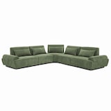 thumbnail of Canapé d'angle modulable 5 places dossier ajustable 340 cm vert