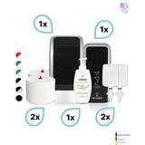 thumbnail of KOMPLETT-SET Toilettenkabine: Toilettenpapierspender + SENSOR Sitzreinigung + Reinigungsschaum + Füllmittel